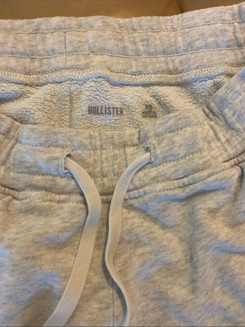Hollister Women/Girls XS Light Gray Drawstring Joggers